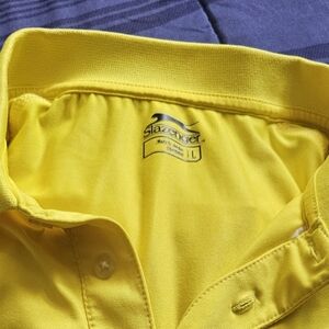 SLAZENGER shirt - classic yellow polo, black accents